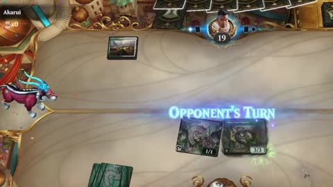 Watch MTG Arena Video Replay - Mono Green Aggro by HamHocks42 VS Selesnya Aggro by Akarui - Explorer Play