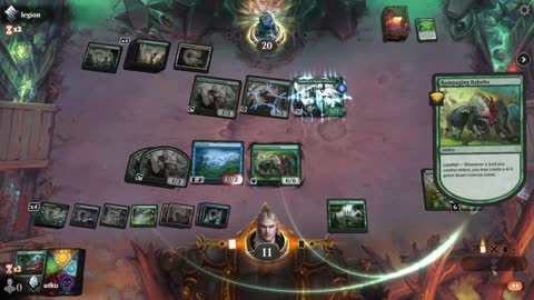 Watch MTG Arena Video Replay - Simic Midrange by utku VS Mono Green Midrange by legion - Standard Ranked