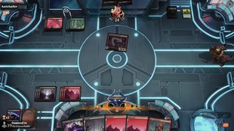 Watch MTG Arena Video Replay - Rakdos Midrange by DamienF16 VS Gruul Aggro by katiekarlov - Premier Draft