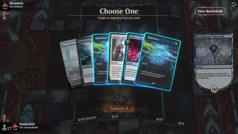Watch MTG Arena Video Replay - Azorius Midrange by DamienF16 VS Bant Aggro by Skranbets - Traditional Standard Ranked