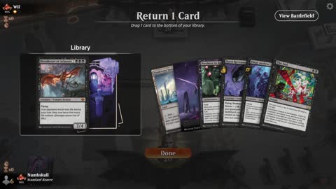 Watch MTG Arena Video Replay - Mono Black Midrange by Numbskull VS Azorius Control by Wil - Traditional Standard Ranked