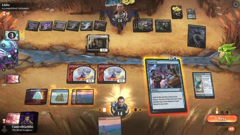 Watch MTG Arena Video Replay - Izzet Control by CunicoliGoblin VS Esper Aggro by Eddie - Alchemy Play