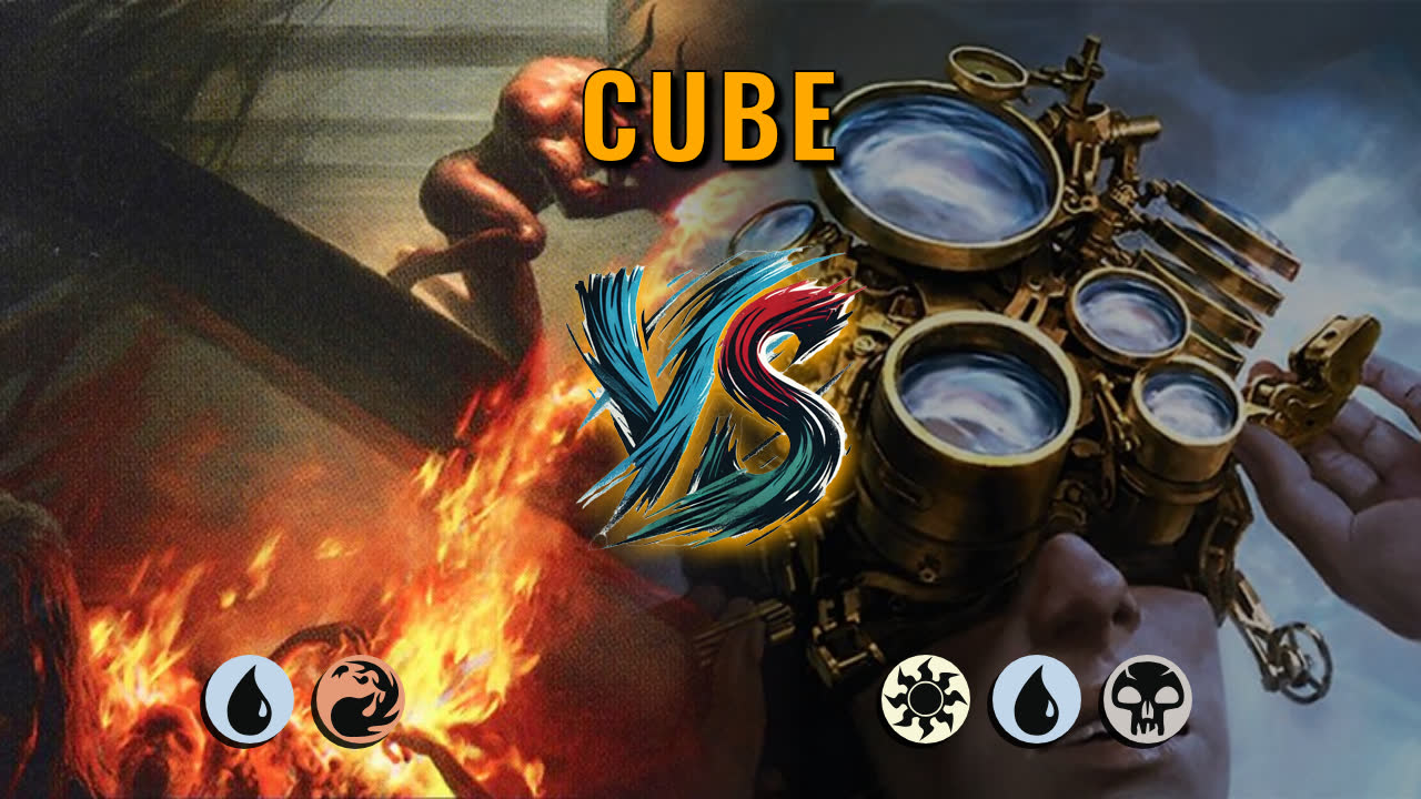 Watch MTG Arena Cube Video - Izzet Control by DamienF16 VS Esper Midrange by Jomoos - 3e3098