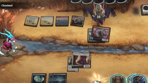 Watch MTG Arena Video Replay - Dimir Midrange by HamHocks42 VS Boros Aggro by Chanimal - Standard Play