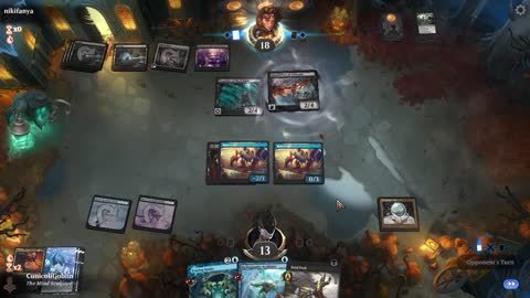 Watch MTG Arena Video Replay - Dimir Midrange by CunicoliGoblin VS Mono Black Midrange by nikifanya - Traditional Historic Play