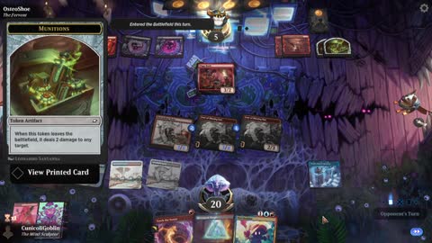 Watch MTG Arena Video Replay - Izzet Midrange by CunicoliGoblin VS Rakdos Aggro by OsteoShoe - Standard Event