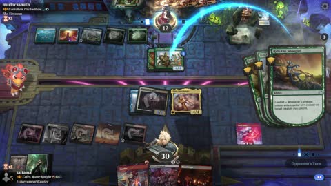 Watch MTG Arena Video Replay - Celes, Rune Knight by saitama VS Gretchen Titchwillow by murlocksmith - Historic Brawl