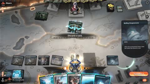 Watch MTG Arena Video Replay - Azorius Midrange by DamienF16 VS Mono Green Midrange by Mauro - Traditional Standard Ranked