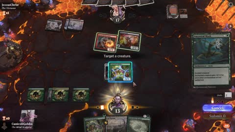 Watch MTG Arena Video Replay - Selesnya Midrange by CunicoliGoblin VS Rakdos Aggro by JezzusChrist - MWM Historic Pauper