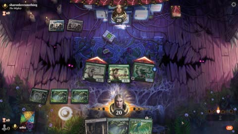 Watch MTG Arena Video Replay - Mono Green Aggro by utku VS Azorius Aggro by sharonlovesnothing - Standard Ranked