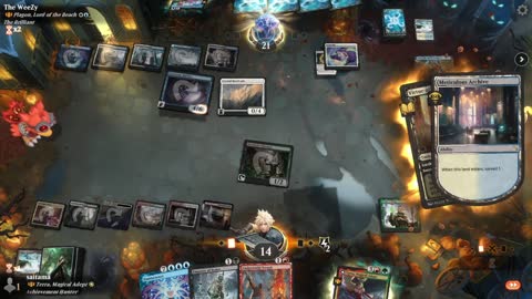Watch MTG Arena Video Replay - Terra, Magical Adept by saitama VS Plagon, Lord of the Beach by The WeeZy - Historic Brawl