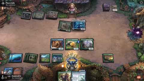 Watch MTG Arena Video Replay - Simic Midrange by DamienF16 VS Selesnya Midrange by PlayerAids - Premier Draft