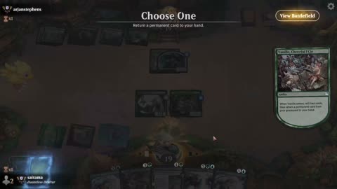 Watch MTG Arena Video Replay - Sultai Midrange by saitama VS Bant Midrange by arjanstephens - Premier Draft
