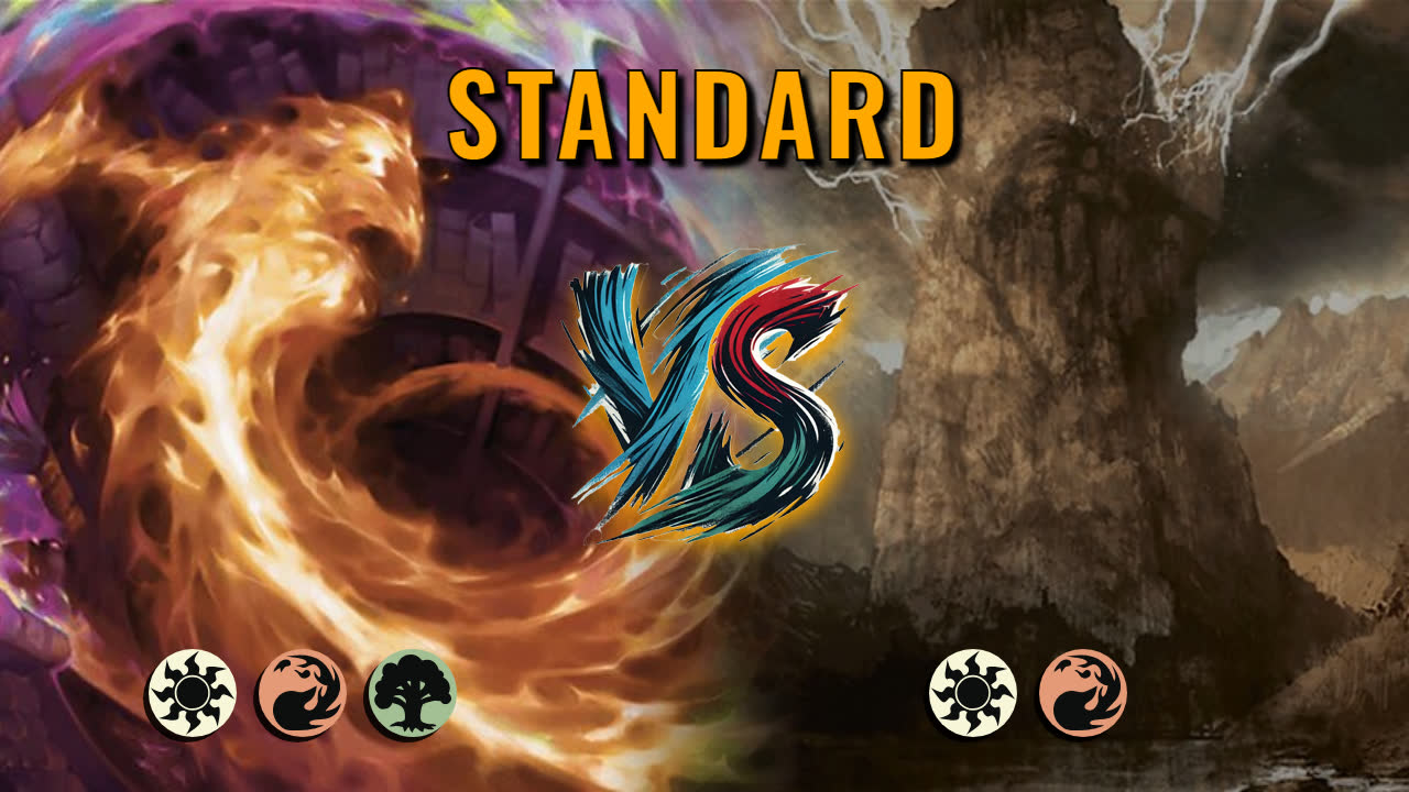 Watch MTG Arena Standard Video - Naya Midrange by DamienF16 VS Boros Aggro by maakumaaku - c0783f