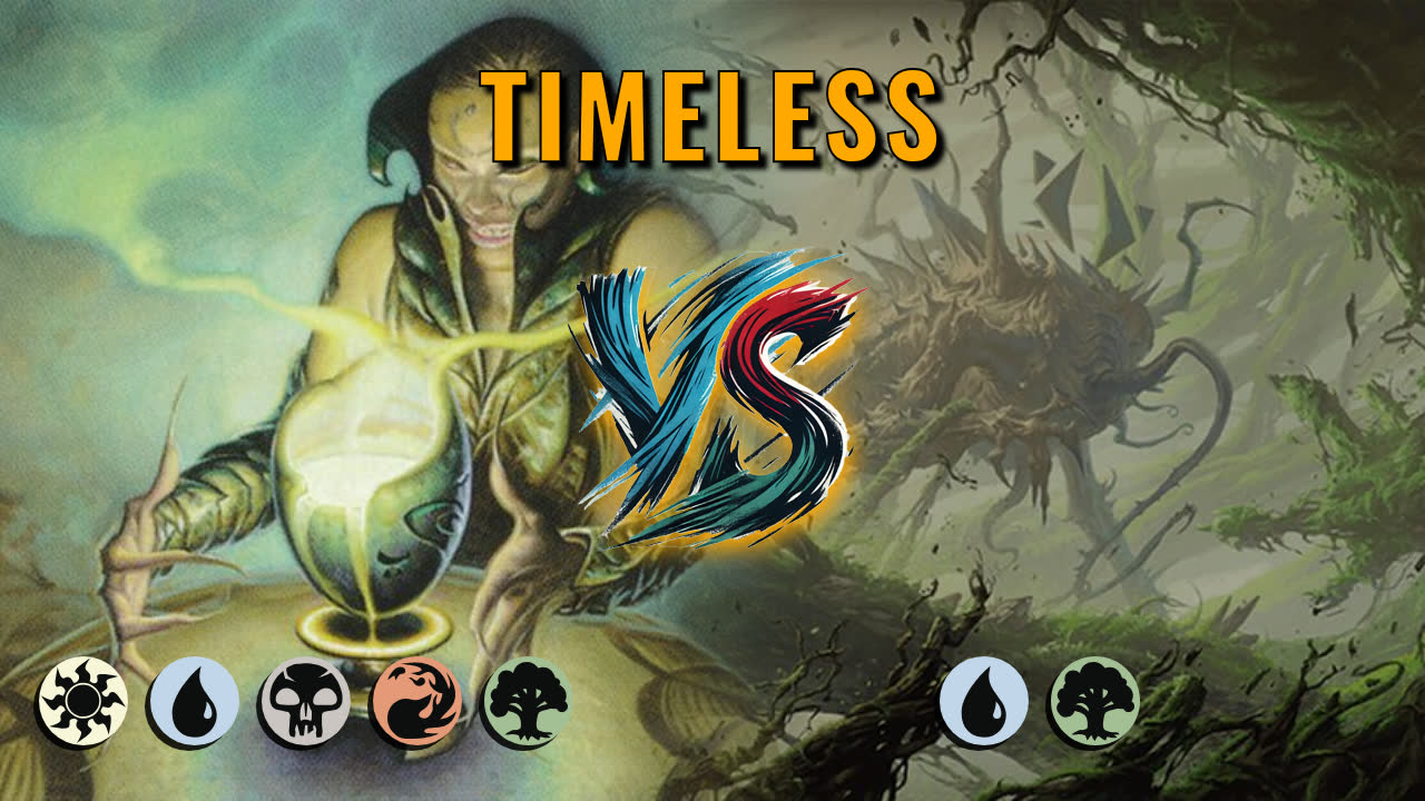 Watch MTG Arena Timeless Video - 5 Color Midrange by saitama VS Simic Midrange by babybegz - 0af8e7