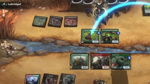 Watch MTG Arena Video Replay - Gruul Aggro by xvenomx VS Golgari Midrange by Ludo2dgod - Standard Traditional Ranked