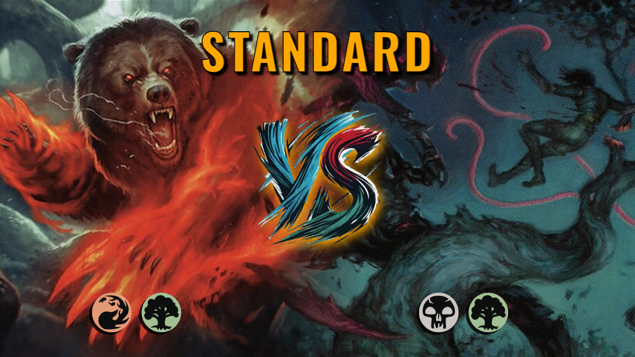 Watch MTG Arena Standard Video - Gruul Aggro by xvenomx VS Golgari Midrange by Ludo2dgod - 90c489