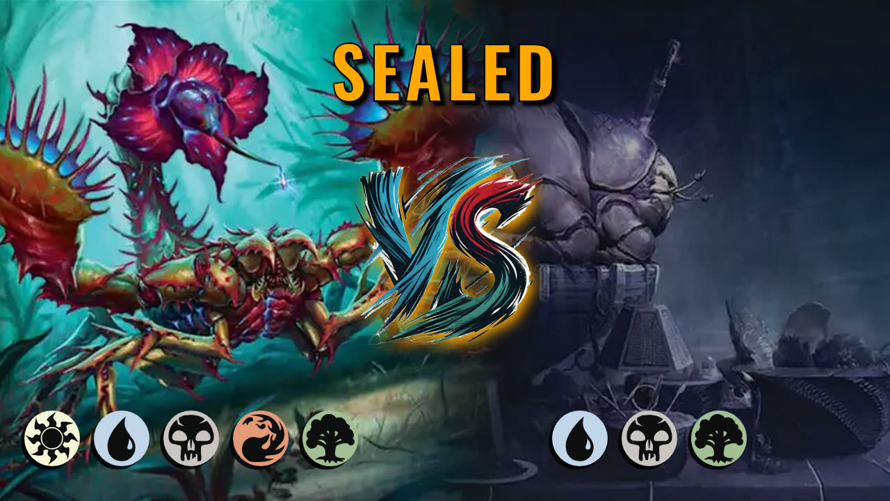 Watch MTG Arena Sealed Video - 5 Color Midrange by Numbskull VS Sultai Midrange by Ekszit - ab1545