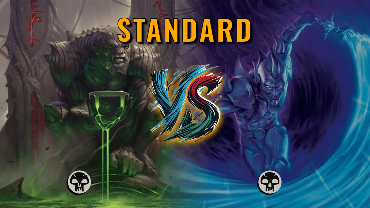 Watch MTG Arena Standard Video - Mono Black Aggro by Numbskull VS Mono Black Midrange by Tigermittens - d04415