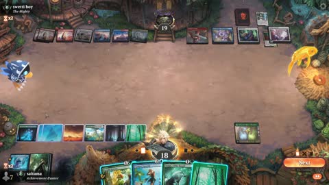 Watch MTG Arena Video Replay - Sultai Midrange by saitama VS Jeskai Aggro by swetti boy - Premier Draft