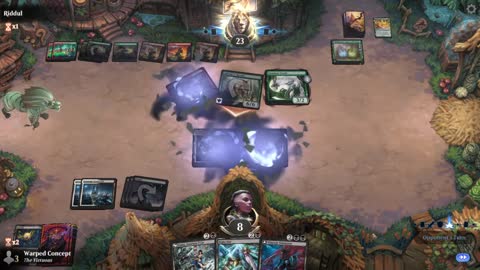 Watch MTG Arena Video Replay - Mono Red Aggro by Warped Concept VS Gruul Midrange by Riddul - Jump In