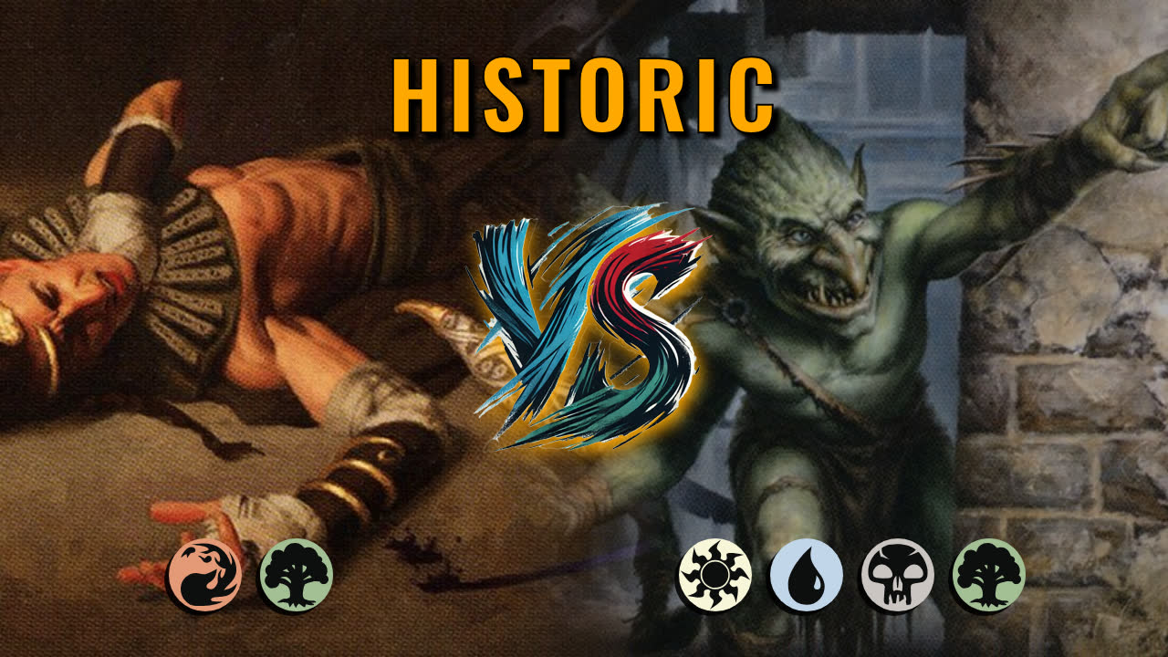 Watch MTG Arena Historic Video - Gruul Aggro by CunicoliGoblin VS WUBG Midrange by haithabu - 5caeb3
