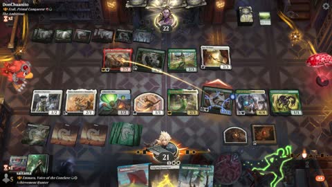 Watch MTG Arena Video Replay - Emmara, Voice of the Conclave by saitama VS Etali, Primal Conqueror by DonChuanito - Historic Brawl