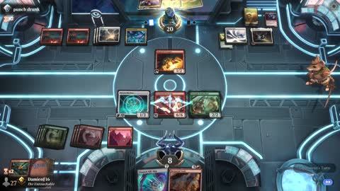 Watch MTG Arena Video Replay - Gruul Midrange by DamienF16 VS Boros Midrange by punch drunk - Premier Draft