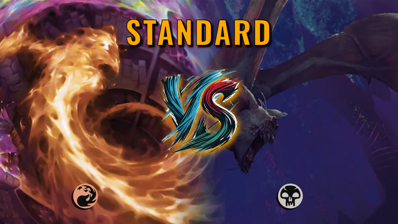 Watch MTG Arena Standard Video - Mono Red Midrange by CunicoliGoblin VS Mono Black Midrange by Dampylle - a9ac24