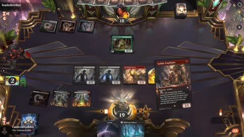Watch MTG Arena Video Replay - Rakdos Aggro by CunicoliGoblin VS Temur Aggro by loadedstriker - Traditional Historic Play