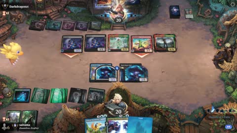 Watch MTG Arena Video Replay - Sultai Midrange by saitama VS Jund Midrange by Darkdragonzt - Premier Draft