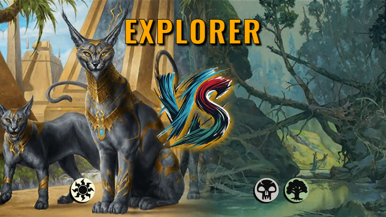 Watch MTG Arena Explorer Video - Mono White Aggro by Khat VS Golgari Midrange by Alexus - 206d0d