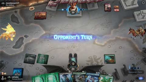Watch MTG Arena Video Replay - UBRG Midrange by saitama VS Mono Red Midrange by Anonimous1127 - Premier Draft Ranked