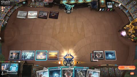 Watch MTG Arena Video Replay - Azorius Midrange by DamienF16 VS Izzet Aggro by Nanoplasm - Standard Tournament Match