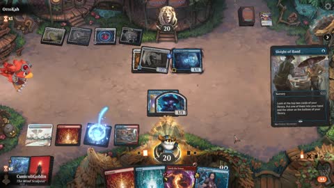 Watch MTG Arena Video Replay - Izzet Midrange by CunicoliGoblin VS Azorius Aggro by OttoKah - Alchemy Play