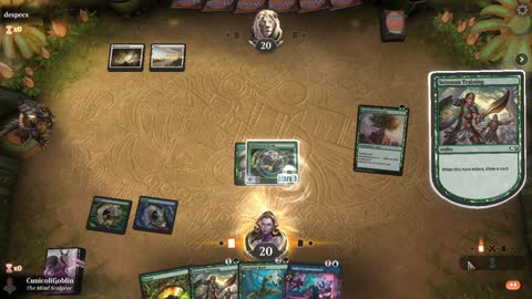 Watch MTG Arena Video Replay - Selesnya Midrange by CunicoliGoblin VS Mono White Control by despecs - MWM Historic Pauper