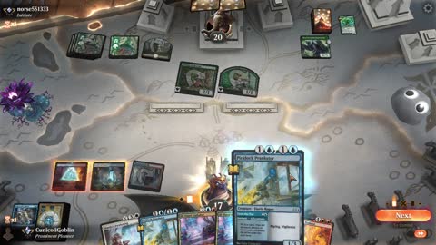 Watch MTG Arena Video Replay - Jeskai Midrange by CunicoliGoblin VS Mono Green Aggro by norse551333 - Alchemy Ranked