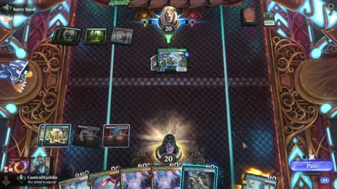 Watch MTG Arena Video Replay - Jeskai Midrange by CunicoliGoblin VS Mono Green Aggro by harry hood - Alchemy Ranked