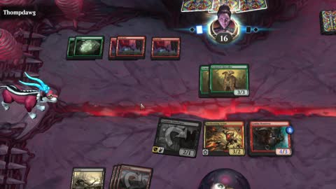 Watch MTG Arena Video Replay - Rakdos Midrange by HamHocks42 VS Gruul Midrange by Thompdawg - Standard Challenge Match
