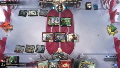 Watch MTG Arena Video Replay - Narset, Jeskai Waymaster by saitama VS A-Nadu, Winged Wisdom by jeremy - Historic Brawl