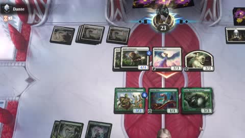 Watch MTG Arena Video Replay - Mono Green Midrange by utku VS Orzhov Midrange by Dante - Standard Ranked