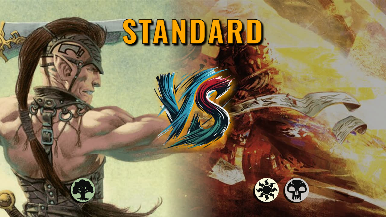Watch MTG Arena Standard Video - Mono Green Midrange by utku VS Orzhov Midrange by Dante - 2683ae