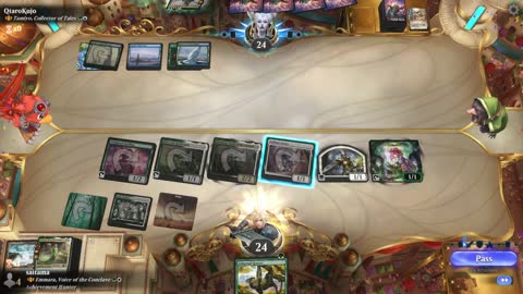 Watch MTG Arena Video Replay - Emmara, Voice of the Conclave by saitama VS Tamiyo, Collector of Tales by QtaroKujo - Historic Brawl