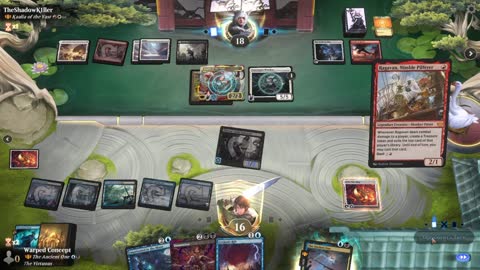Watch MTG Arena Video Replay - The Ancient One by Warped Concept VS Kaalia of the Vast by TheShadowK1ller - Historic Brawl