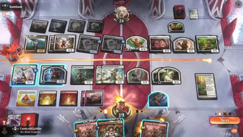 Watch MTG Arena Video Replay - Boros Aggro by CunicoliGoblin VS Orzhov Aggro by bambam - Standard Ranked