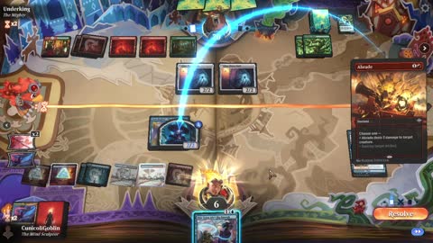 Watch MTG Arena Video Replay - Izzet Control by CunicoliGoblin VS Gruul Midrange by Underking - Alchemy Event