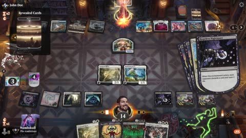 Watch MTG Arena Video Replay - Orzhov Midrange by Numbskull VS Azorius Midrange by John Doe - Traditional Standard Ranked