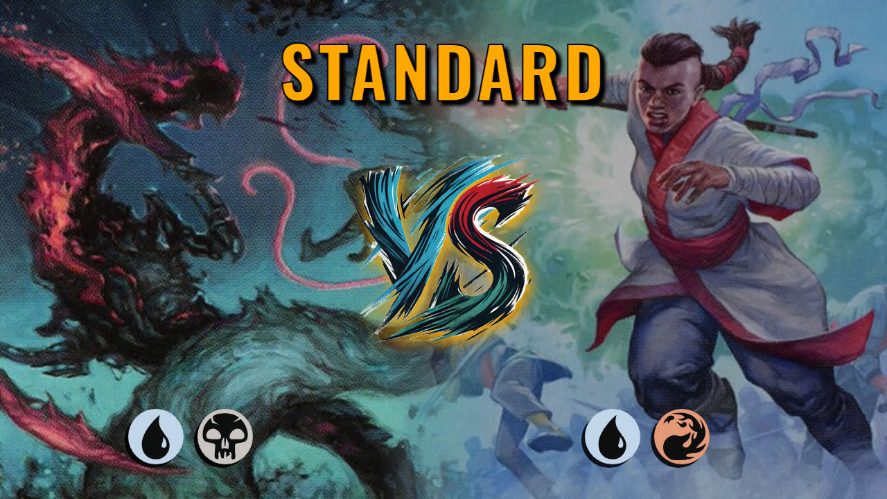 Watch MTG Arena Standard Video - Dimir Midrange by Warped Concept VS Izzet Aggro by RedWax - 95012e