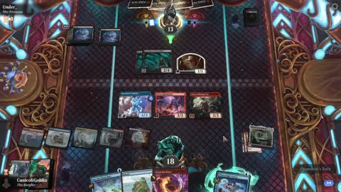 Watch MTG Arena Video Replay - Temur Cauldron by CunicoliGoblin VS Mono Black Midrange by Under_ - Standard Play