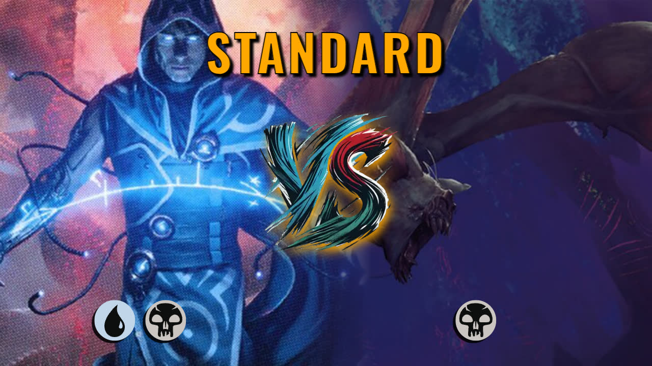 Watch MTG Arena Standard Video - Dimir Control by HamHocks42 VS Mono Black Aggro by Halsey - 076ed9